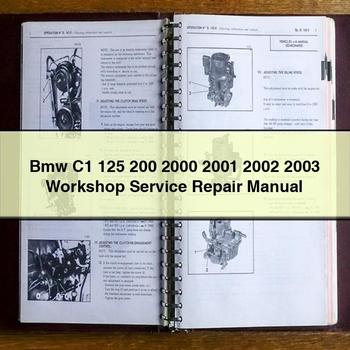 Bmw C1 125 200 2000 2001 2002 2003 Workshop Service Repair Manual PDF Download
