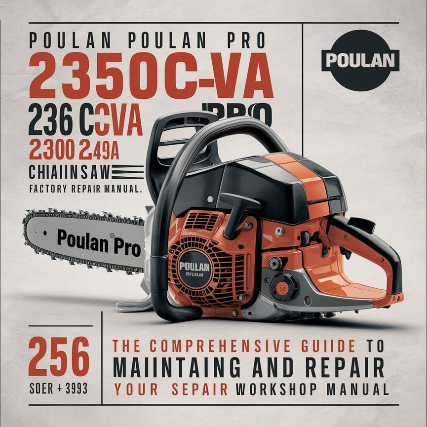 Poulan Poulan Pro 2350CVA 236 2400 245A 252A Chainsaw Factory Service Repair Workshop Manual