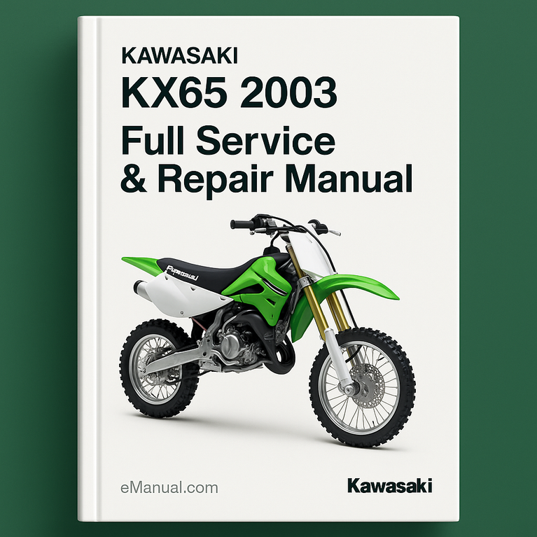 Kawasaki KX65 2003 Full Service Repair Manual