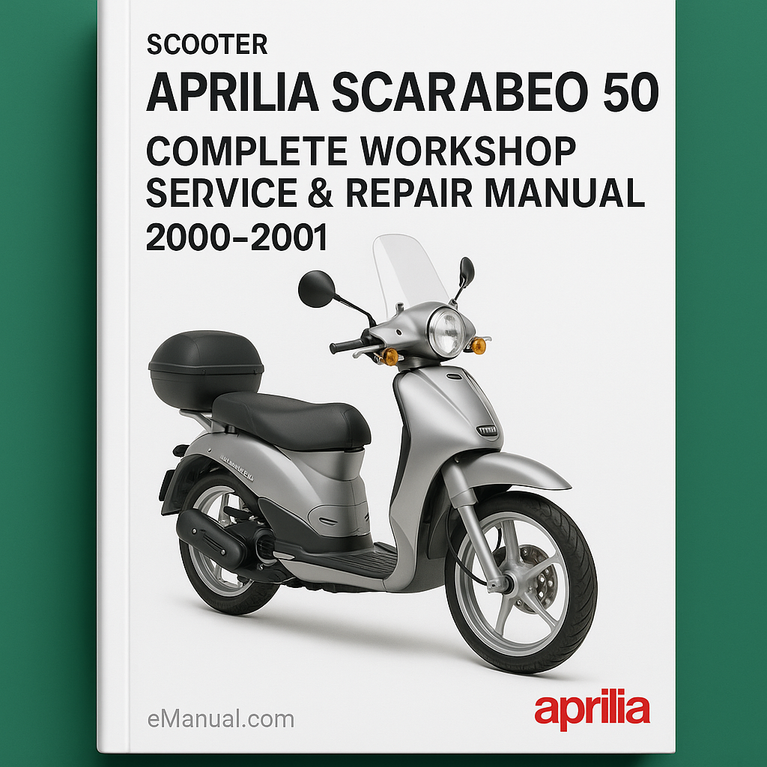 Aprilia Scarabeo 50 Complete Workshop Service Repair Manual 2000 2001