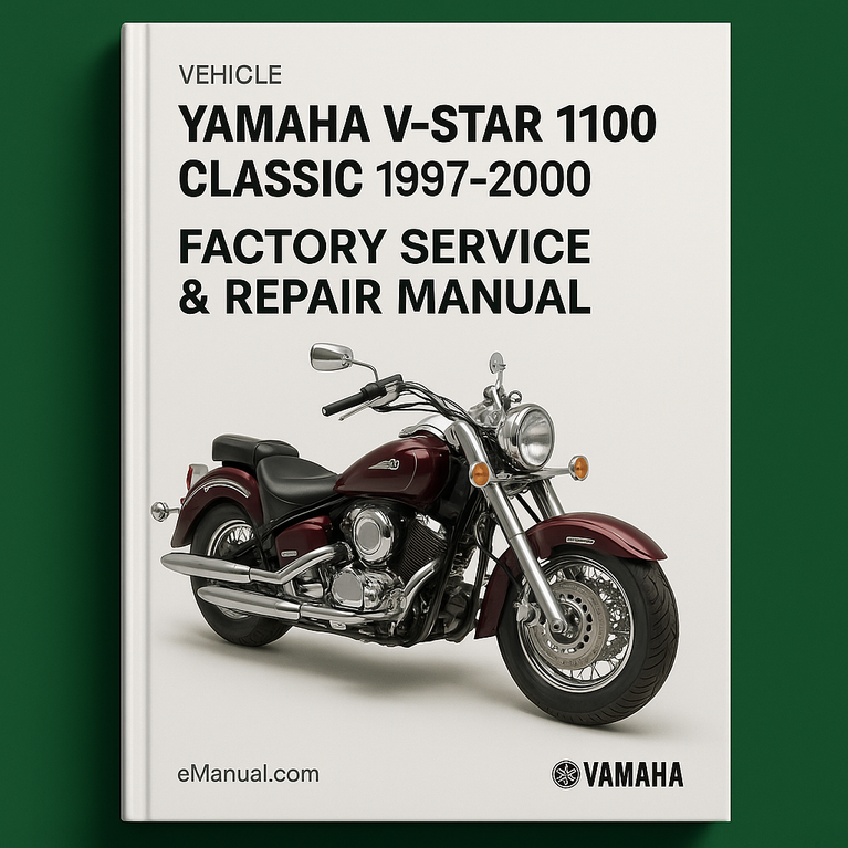 Yamaha V-Star 1100 Classic 1997-2000 Factory Service Repair Manual
