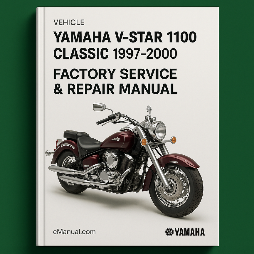 Yamaha V-Star 1100 Classic 1997-2000 Factory Service Repair Manual