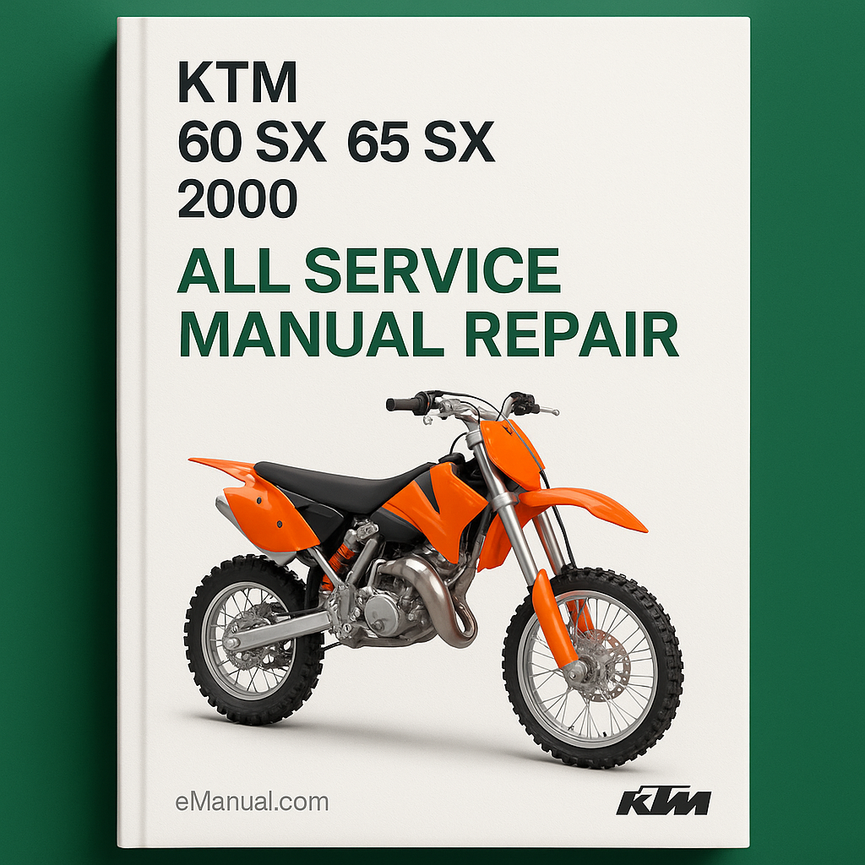 KTM 60 SX 65 SX 2000 All Service Manual Repair