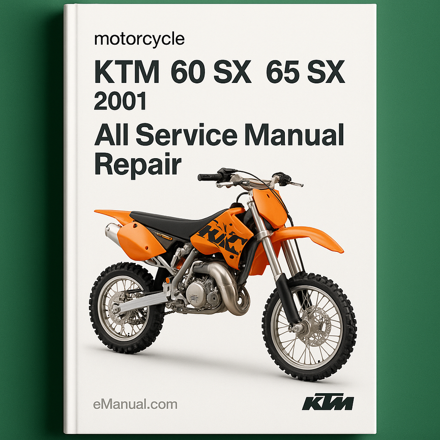 KTM 60 SX 65 SX 2001 All Service Manual Repair
