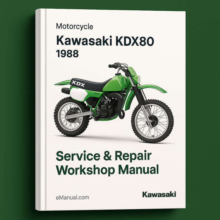 Kawasaki KDX80 Motorcycle 1988 Service Repair Workshop Manual