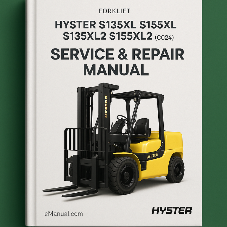 Hyster S135XL S155XL S135XL2 S155XL2 (C024) Forklift Service Repair Manual