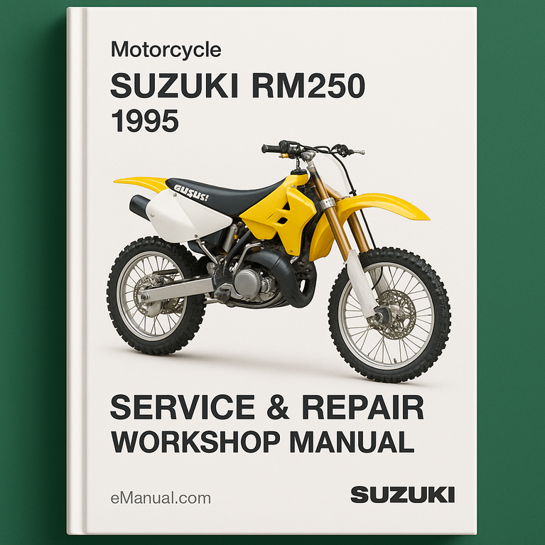 Suzuki RM250 Motorcycle 1995 Service Repair Workshop Manual