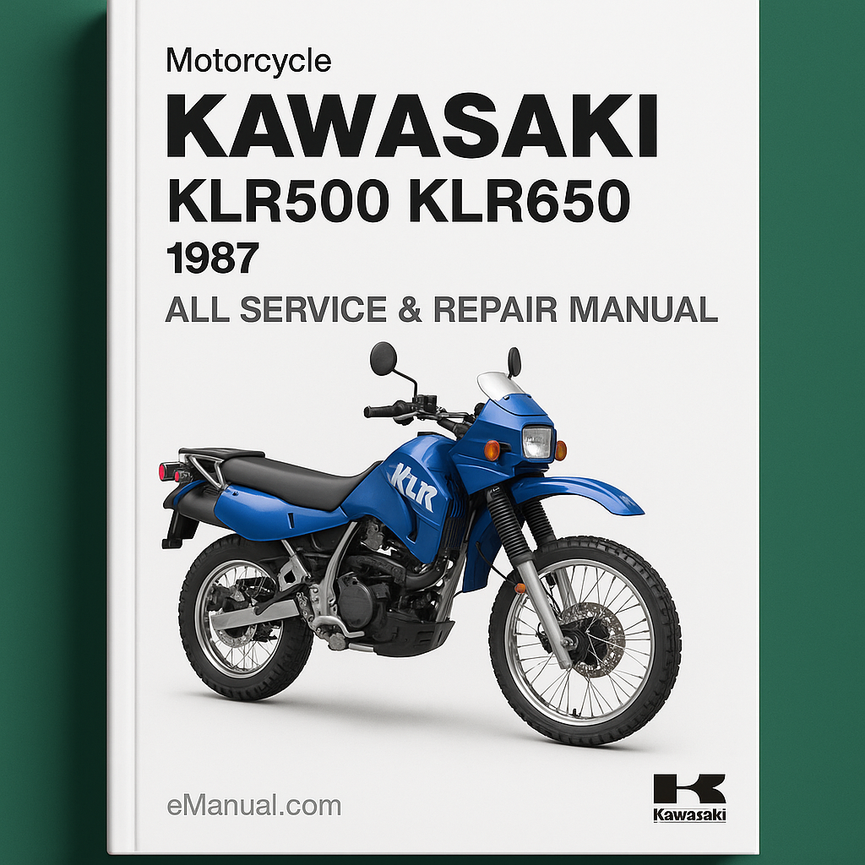 Kawasaki KLR500 KLR650 1987 All Service Repair Manual