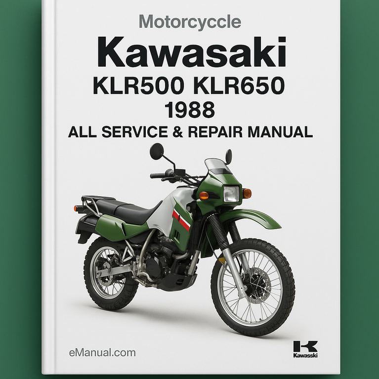 Kawasaki KLR500 KLR650 1988 All Service Repair Manual