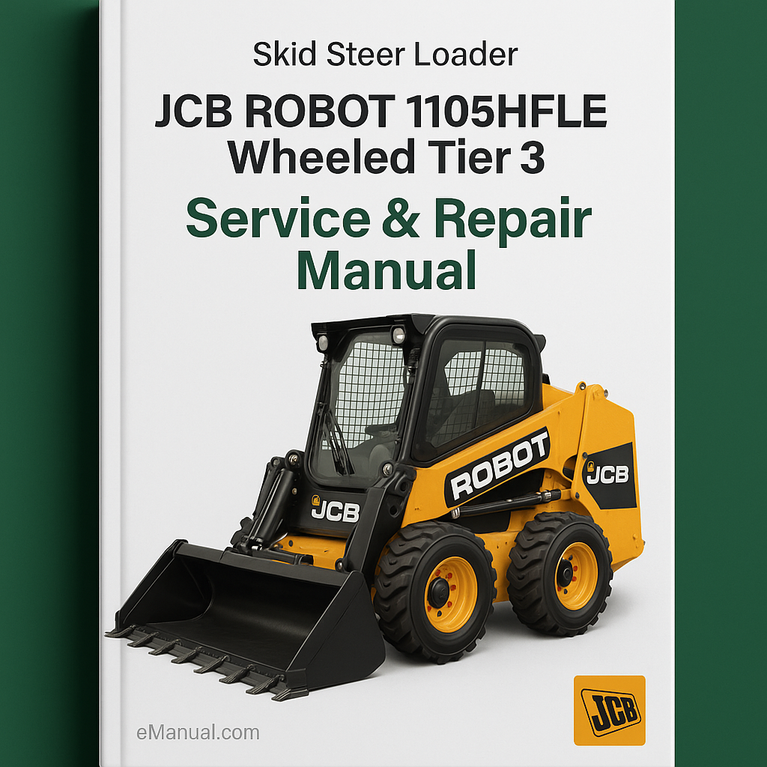 JCB ROBOT 1105HFLE WHEELED Tier 3 SKID Steer LoaderS SN 0746001-0746999 Service Repair Manual