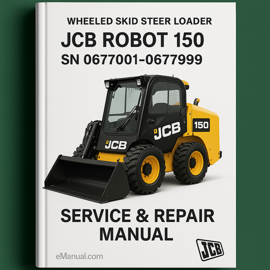 JCB ROBOT 150 WHEELED SKID Steer LoaderS SN 0677001-0677999 Service Repair Manual