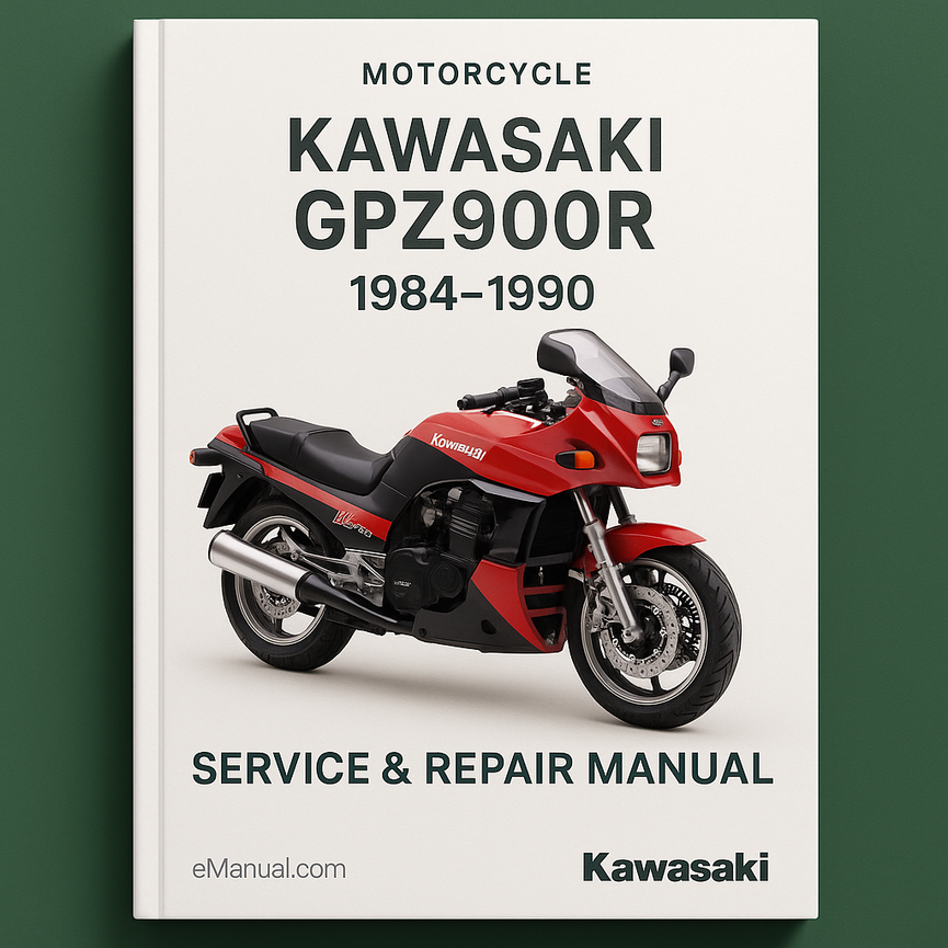 Kawasaki GPZ900R (GPz 900 R) Motorcycle Service Repair Manual 1984-1990