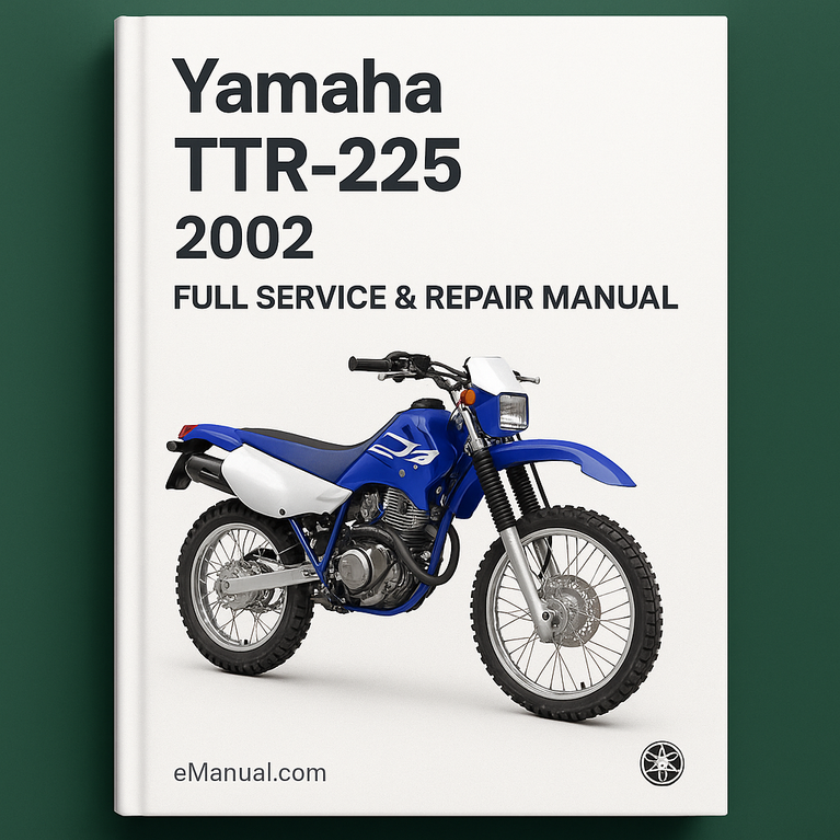 Yamaha Ttr-225 2002 Full Service Repair Manual