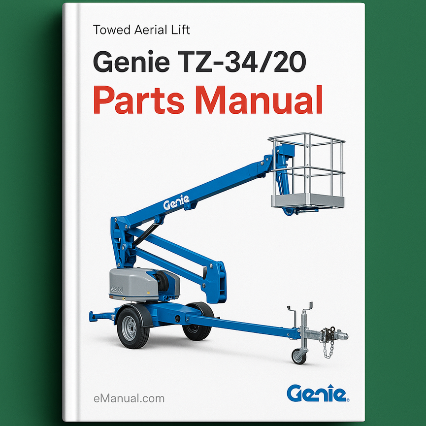 Genie TZ-34 TZ-20 Towed Aerial Lift Parts Manual