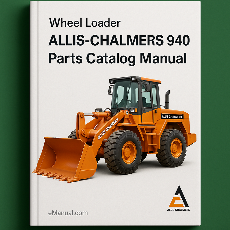 Allis Chalmers 940 Wheel Loader Parts Catalog Manual