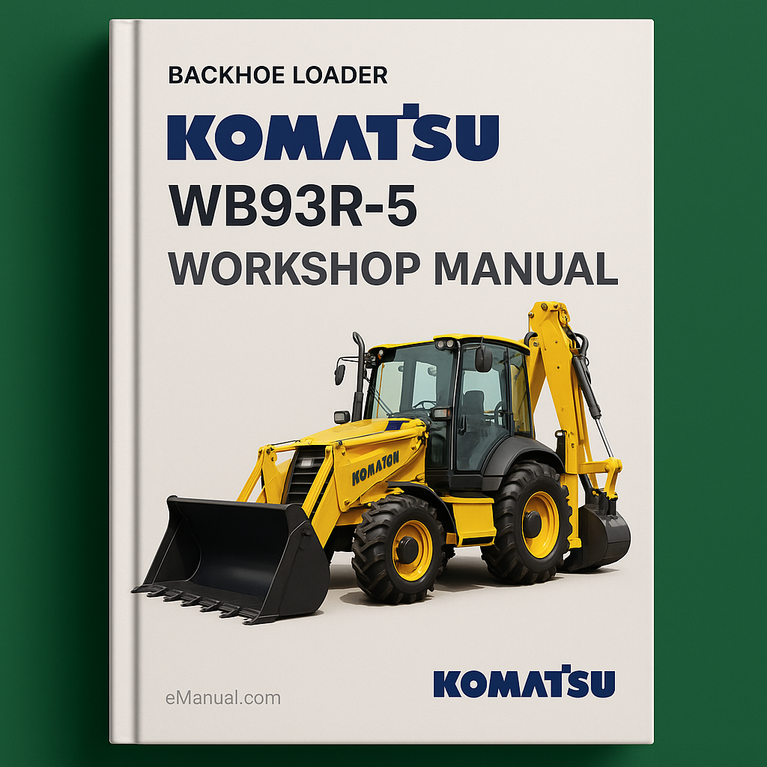 Komatsu Backhoe Loader WB93R-5 Workshop Manual