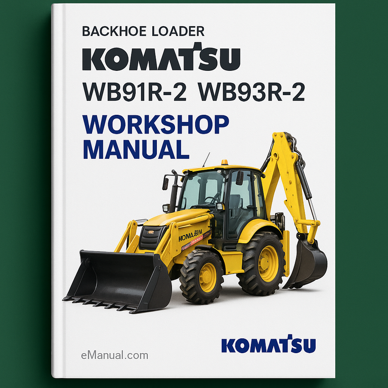 Komatsu Backhoe Loader WB91R -2 WB93R -2 Workshop Manual