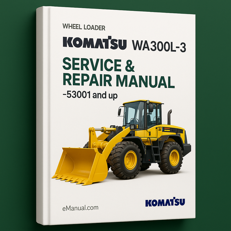 Komatsu WA300L-3 Wheel Loader Service Repair Manual -53001 and up