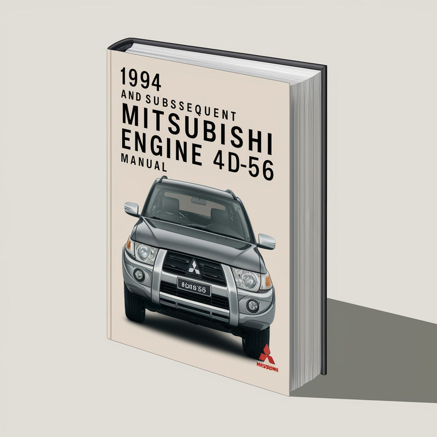 1994 und später Mitsubishi Engine 4D56 Handbuch PDF herunterladen