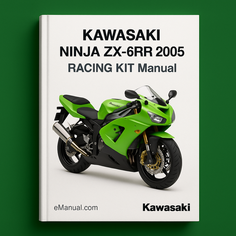 KAWASAKI NINJA ZX-6RR 2005 RACING KIT Manual