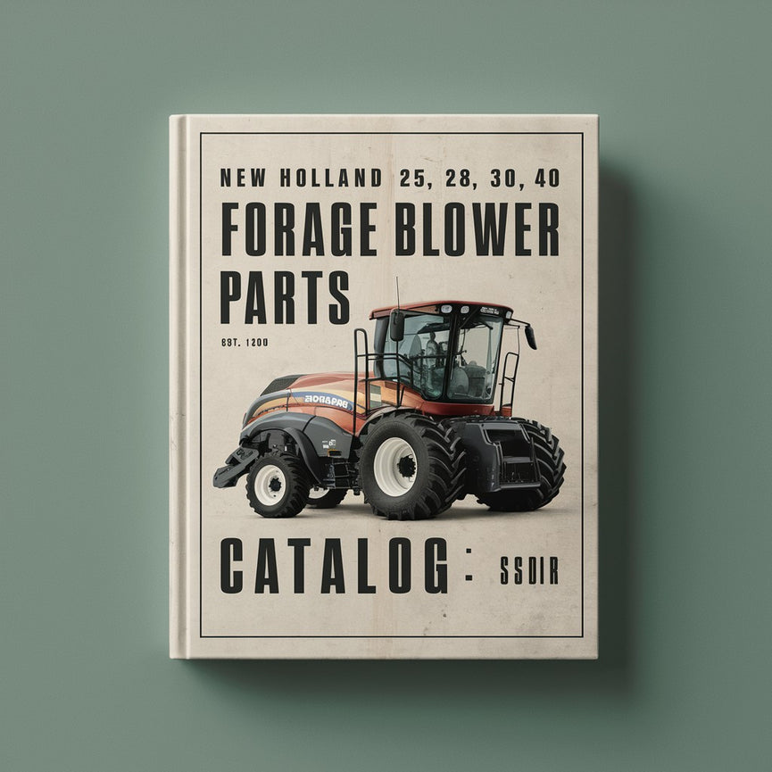 New Holland 25 28 30 40 Forage Blower Service Parts Catalog