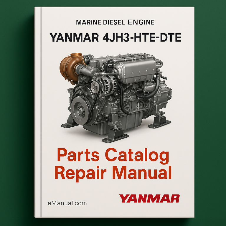 Yanmar 4JH3-HTE-DTE Parts Catalog Repair Manual
