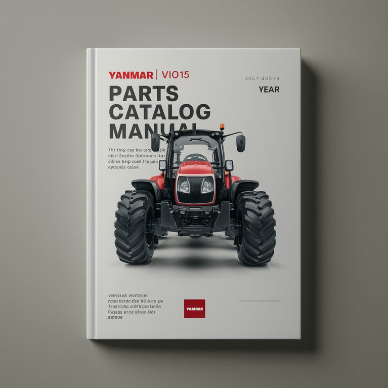 Yanmar VIO15 Parts Catalog Manual