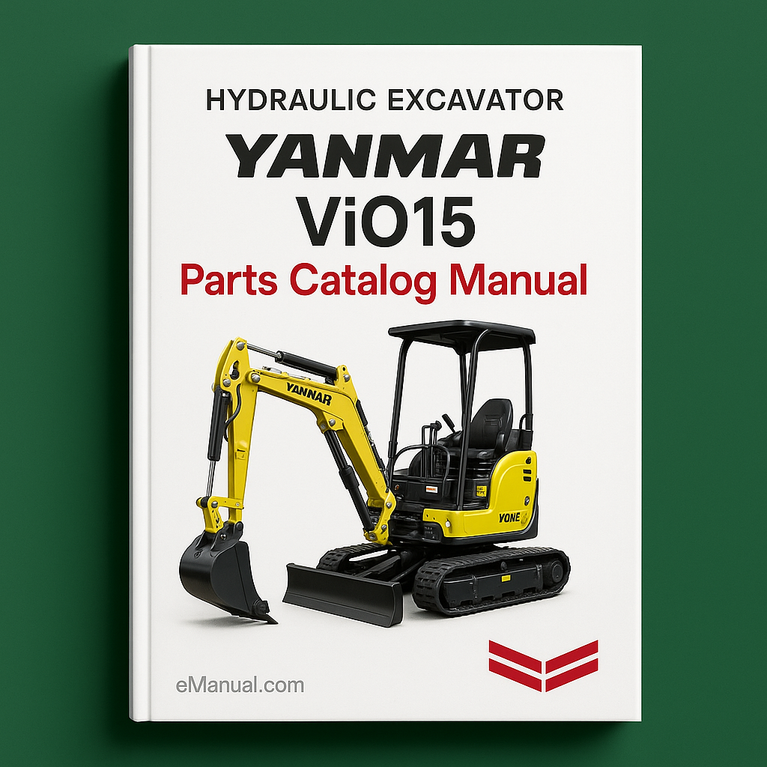 Yanmar VIO15 Parts Catalog Manual