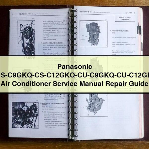 Panasonic 0-CS-C9GKQ-CS-C12GKQ-CU-C9GKQ-CU-C12GKQ- Air Conditioner Service Manual Repair Guide PDF Download