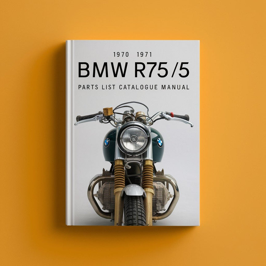 1970 1971 BMW R75/5 parts list catalogue Manual View webpages ( PDF Download )
