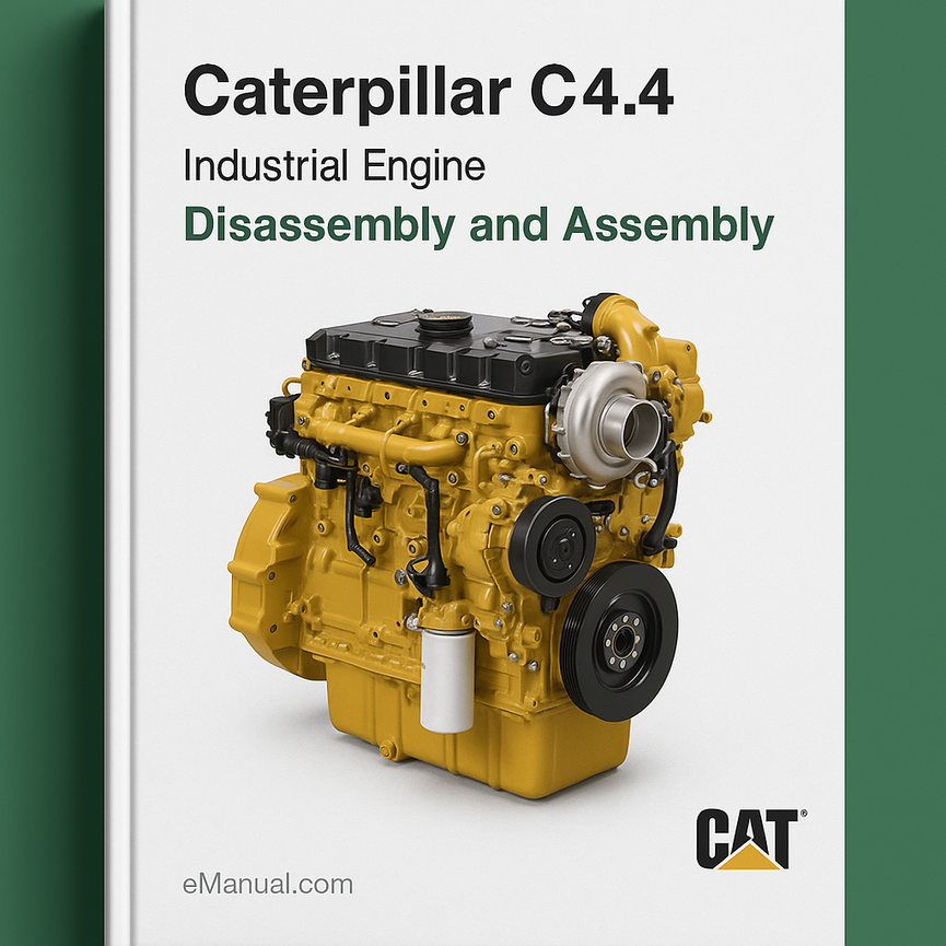 Caterpillar C4.4 industrial engine disassembly and assembly
