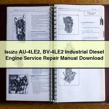 Isuzu AU-4LE2 BV-4LE2 Industrial Diesel Engine Service Repair Manual PDF Download