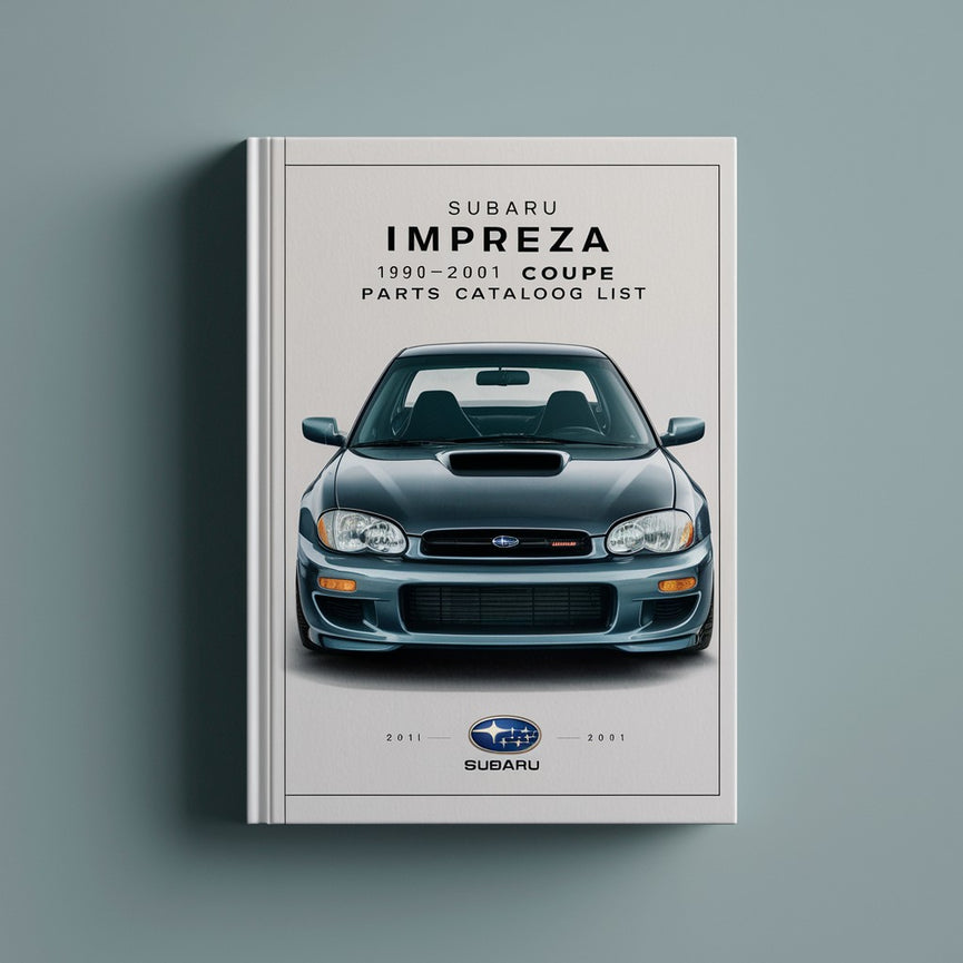 Subaru Impreza 1999-2001 coupe parts catalog list