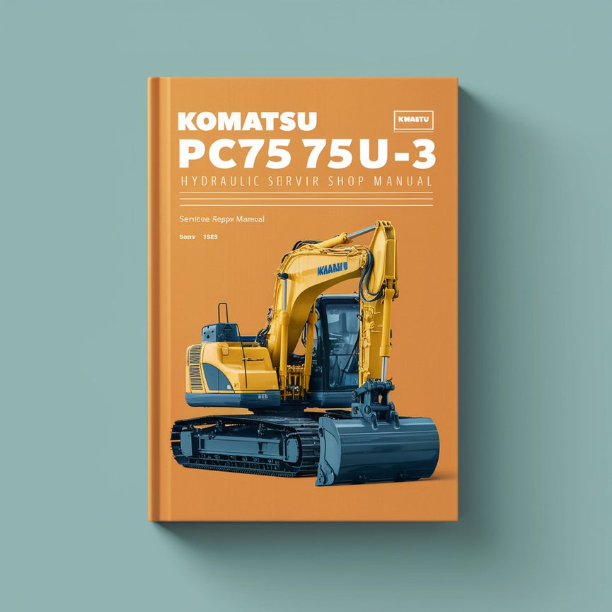 Manual de taller de reparación de servicio de excavadora hidráulica Komatsu PC75UU-3 Descargar PDF