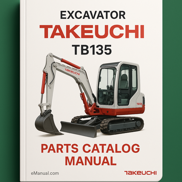 TAKEUCHI Excavator Parts Catalog Manual TB135