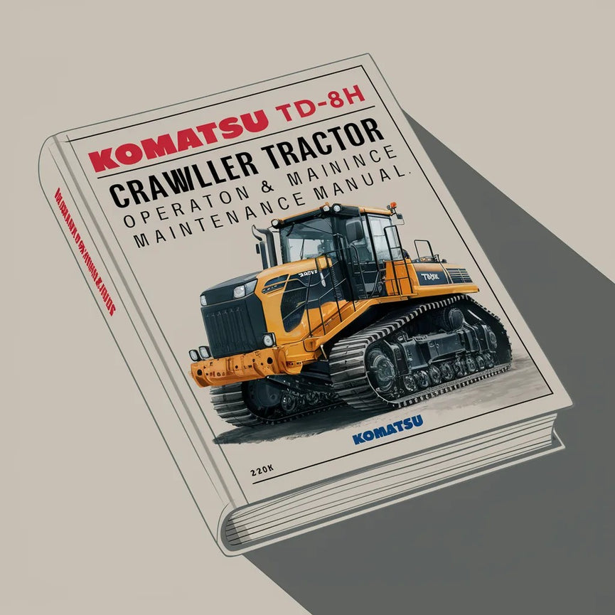 Komatsu TD-8H Raupentraktor Betriebs- und Wartungshandbuch