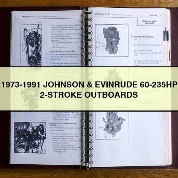 1973-1991 Johnson Evinrude 60-235HP 2-STROKE OUTBOARDS