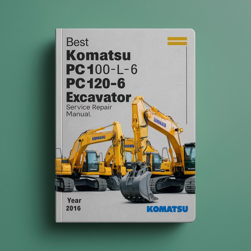 Best Komatsu PC100-6 PC100L-6 PC120-6 PC120LC-6 PC130-6 Excavator Service Repair Manual PDF Download