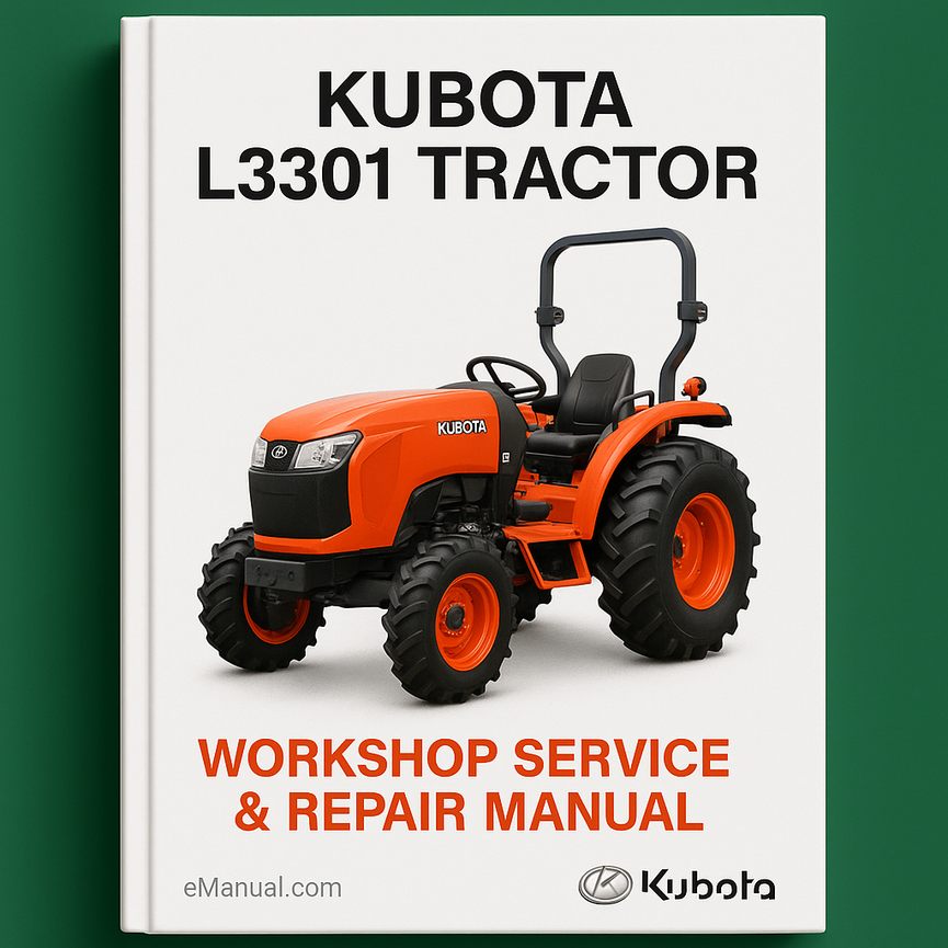 Kubota L3301 Tractor Workshop Service Repair Manual