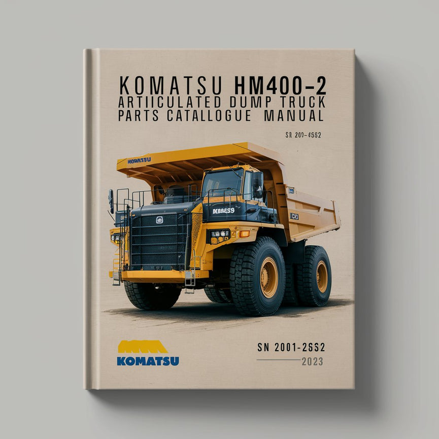 Komatsu HM400-2 Articulated Dump Truck Parts Catalogue Manual-SN 2001-2632