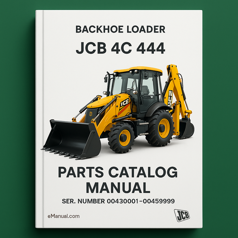 JCB 4&#1057; 444 Backhoe Loader Parts Catalog Manual (SER. Number 00430001-00459999) #3