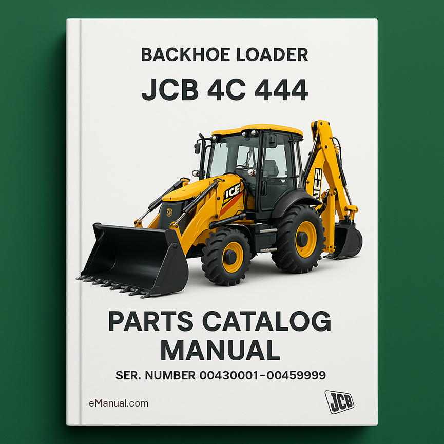 JCB 4&#1057; 444 Backhoe Loader Parts Catalog Manual (SER. Number 00430001-00459999) #3