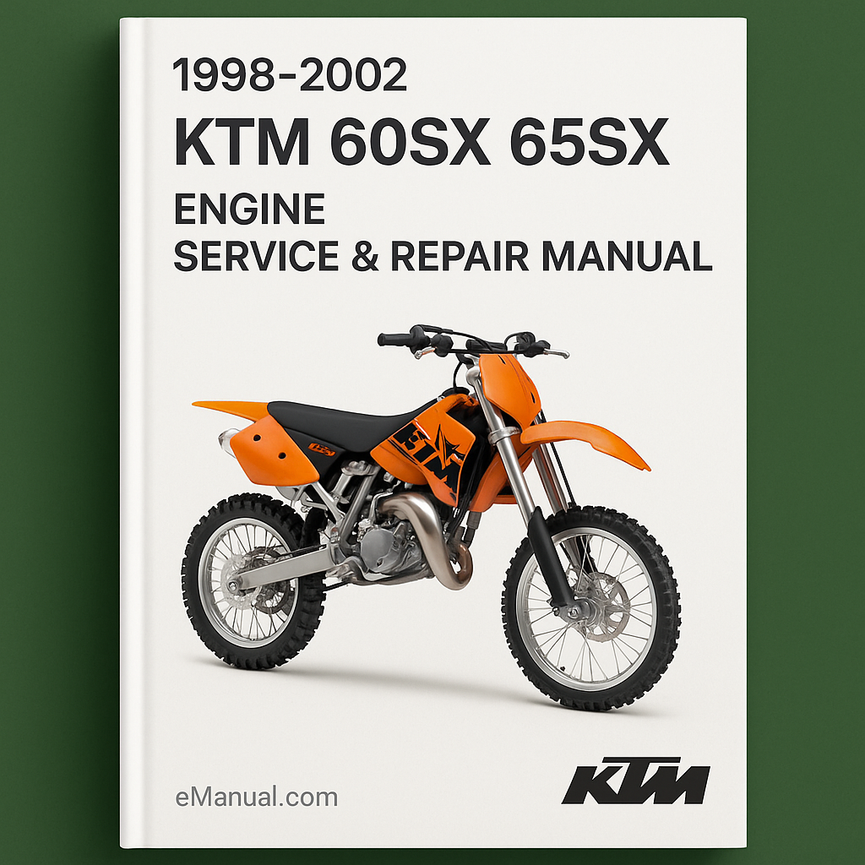 1998-2002 KTM 60SX 65SX Engine Service & Repair Manual