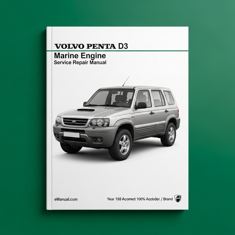 VOLVO PENTA D3 Marine Engine Service Repair Manual