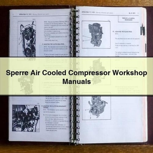 Sperre Air Cooled Compressor Workshop Manuals PDF Download