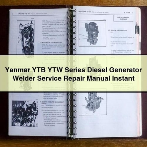 Yanmar YTB YTW Series Diesel Generator Welder Service Repair Manual Instant Download PDF