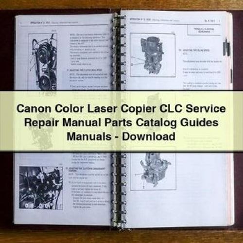 Canon Color Laser Copier CLC Service Repair Manual Parts Catalog Guides Manuals - Download PDF