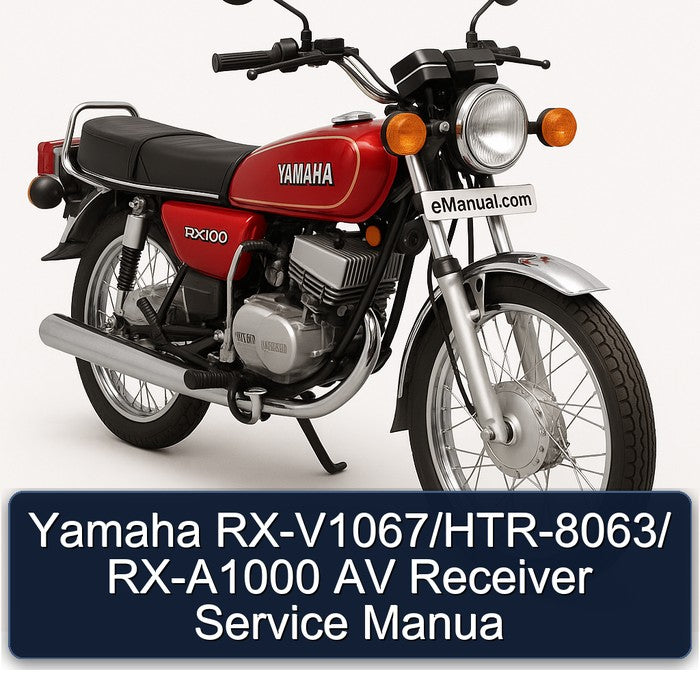 Yamaha RX Models Rx-v1067/htr-8063/ RX-A1000 AV Receiver Manua Service Repair Workshop Manual PDF