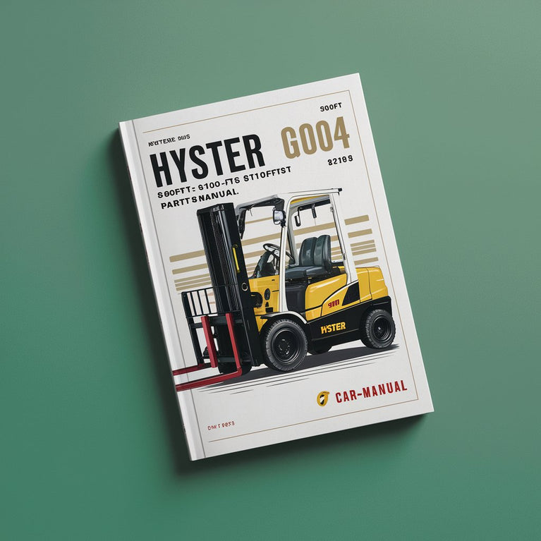 Hyster G004 (S80FT S100FT S120FT S80FTBCS S100FTBCS S120FTS S120FTPRS) Forklift Parts Manual