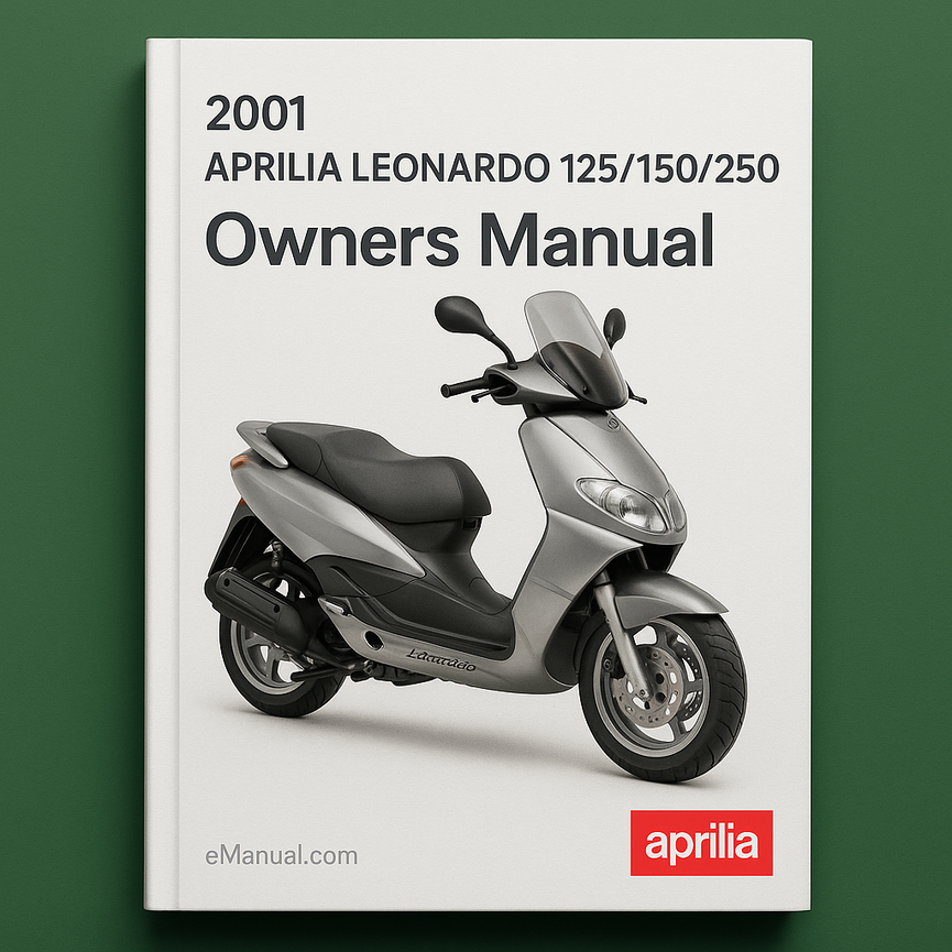 2001 APRILIA LEONARDO 125/150 /250 Owners Manual